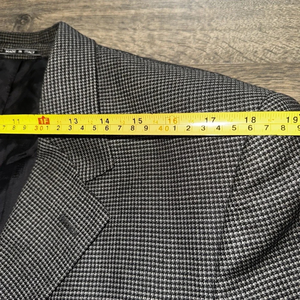 Vtg Bernini Mens Sz 44L Blazer Italy Made Sports Coat Suit Jacket Silk‎ Textured